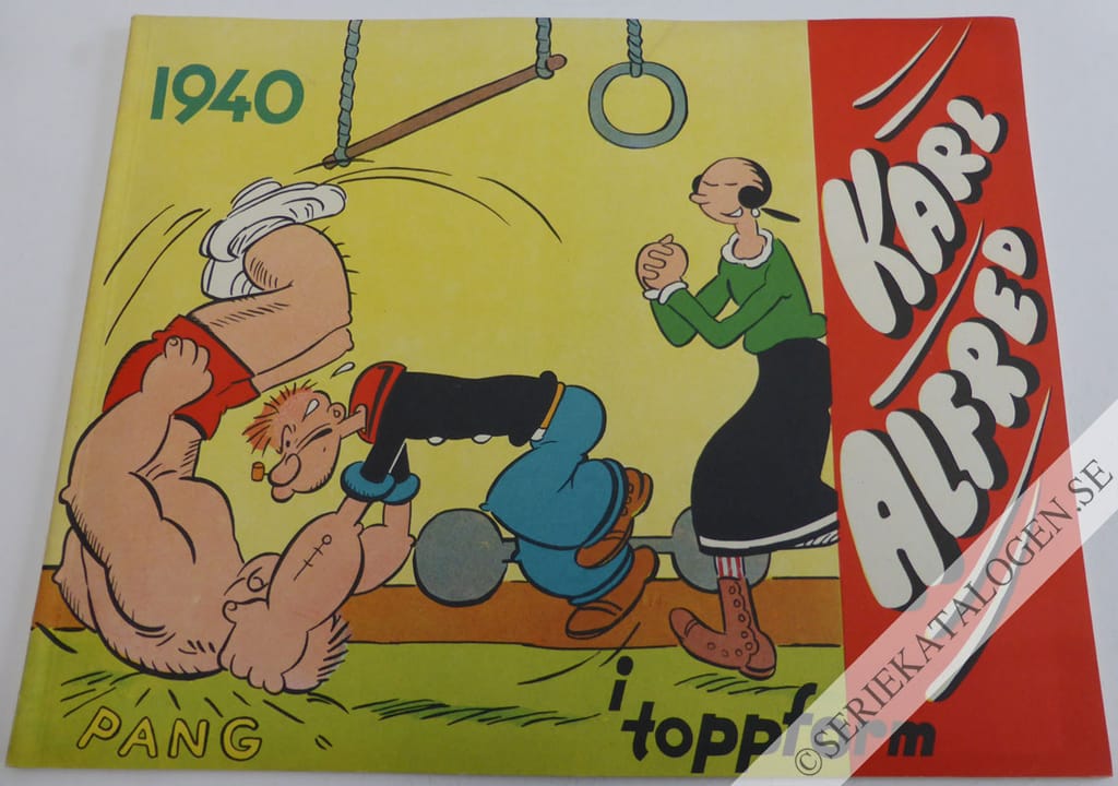 Framsida på Karl Alfred - bragder och äventyr I toppform (1940)