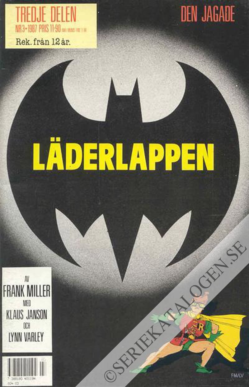 Framsida på Läderlappen Tredje delen: Den jagade (1987)