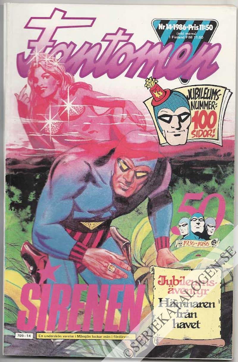 Framsida på Fantomen #14 (1986)
