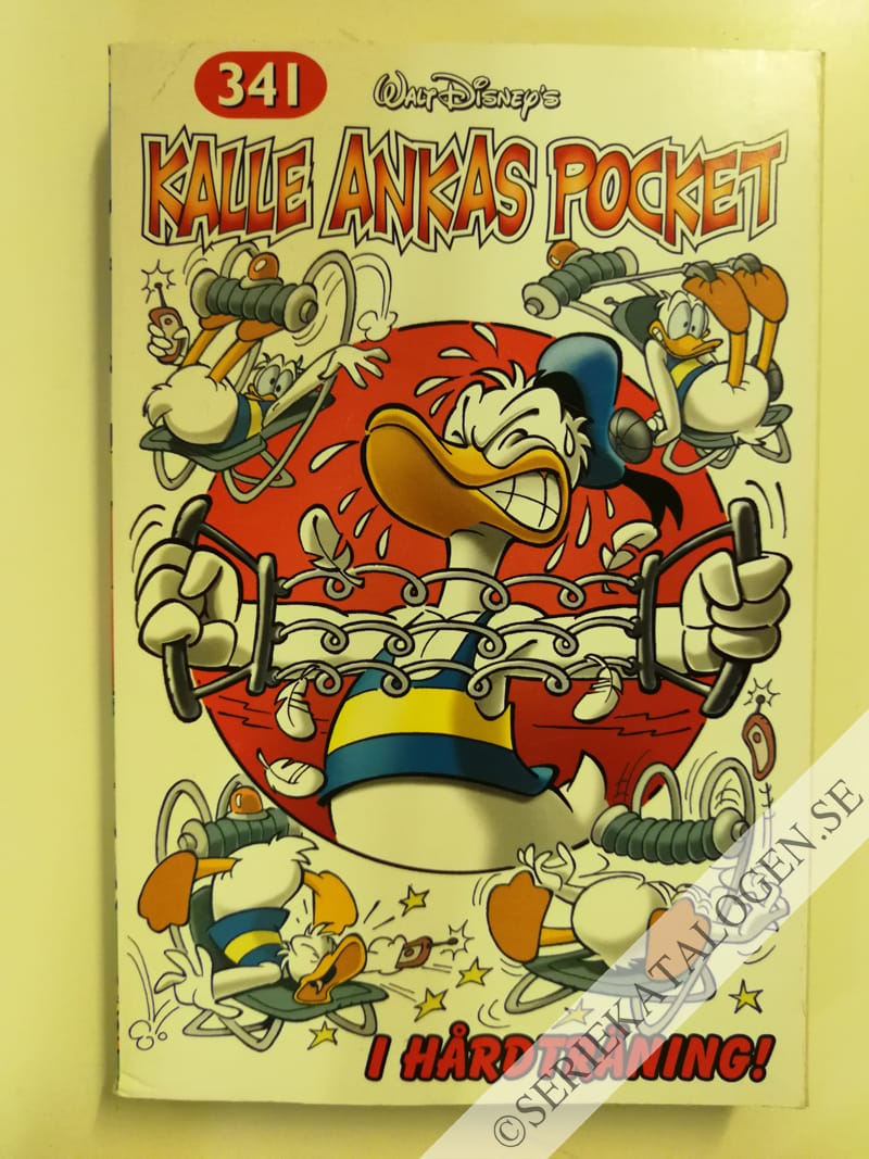 Framsida på Kalle Ankas pocket #341 - I hårdträning! (2007)
