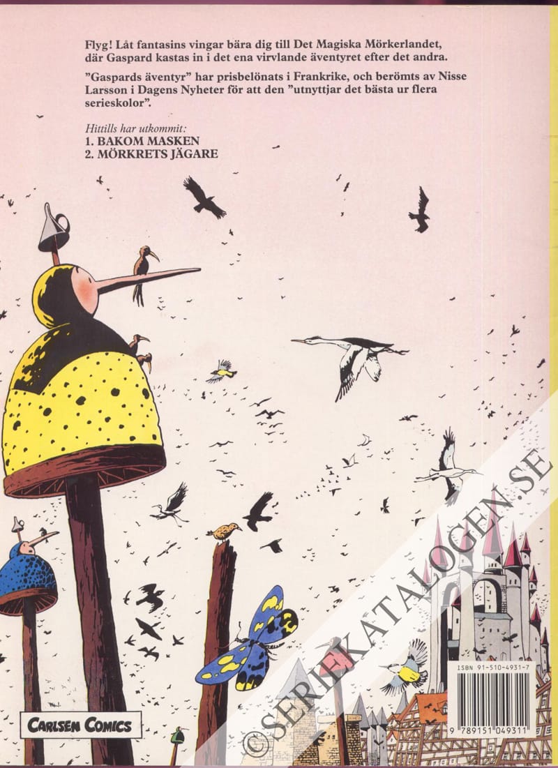 Baksida på Mörkrets jägare (1989)