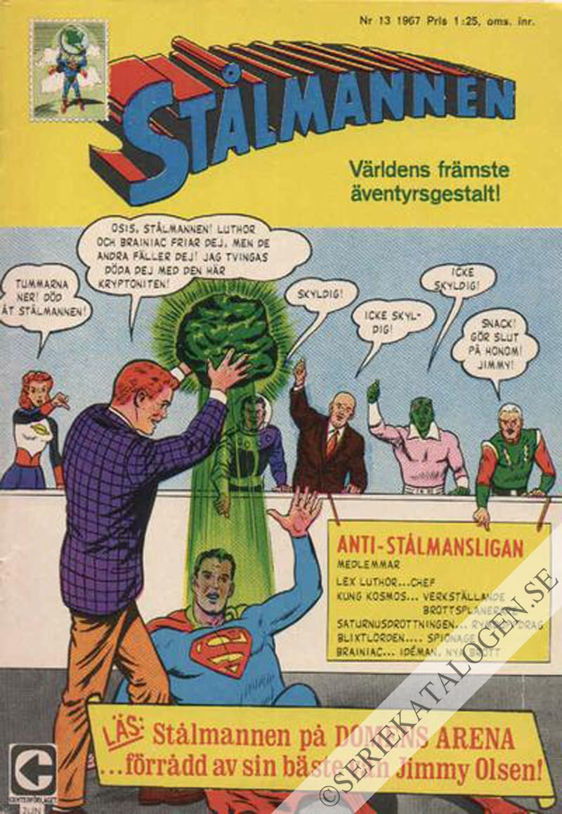 Framsida på Stålmannen #13 (1967)