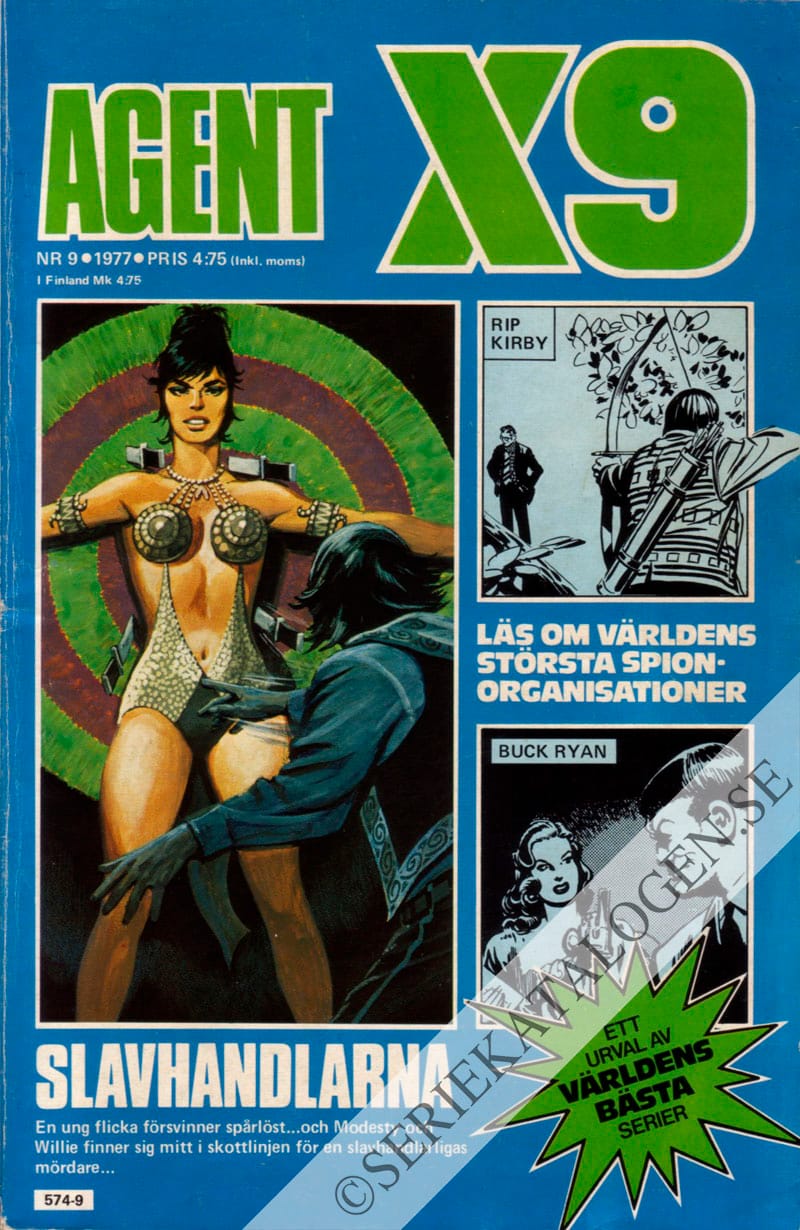 Framsida på Agent X9 #9 (1977)