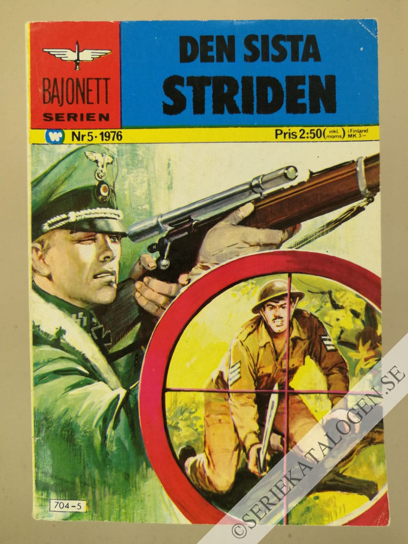Framsida på Bajonettserien #5 - Den sista striden (1976)