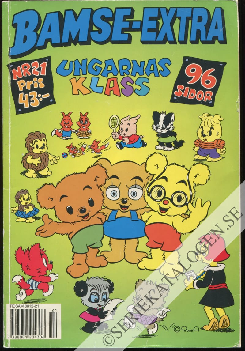 Framsida på Bamse-extra Ungarnas klass (2001)