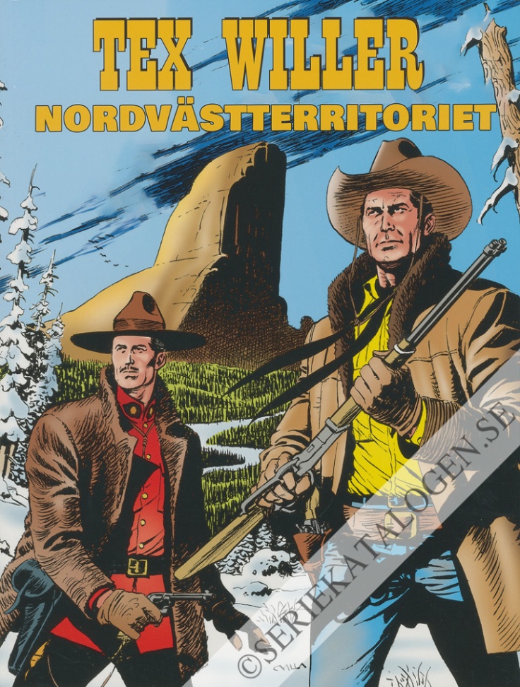 Framsida på Legenden om Tex Willer Nordvästterritoriet (2023)