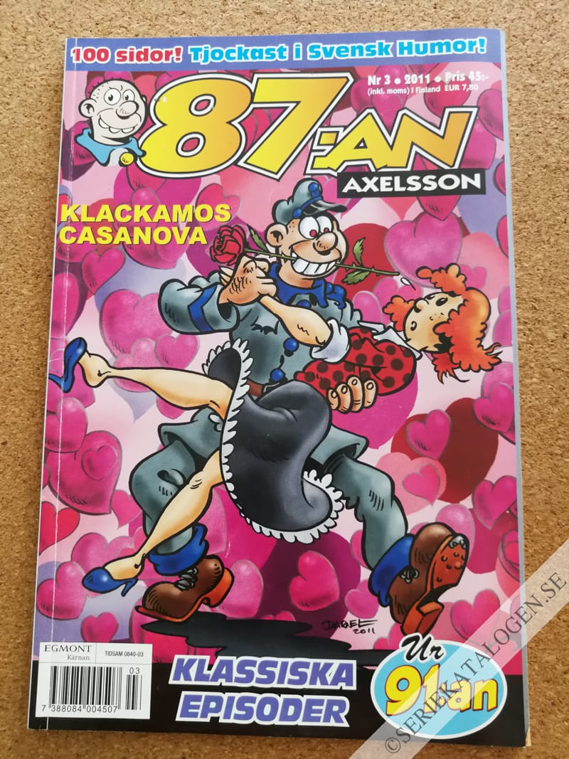 Framsida på 87:an Axelsson #3 (2011)