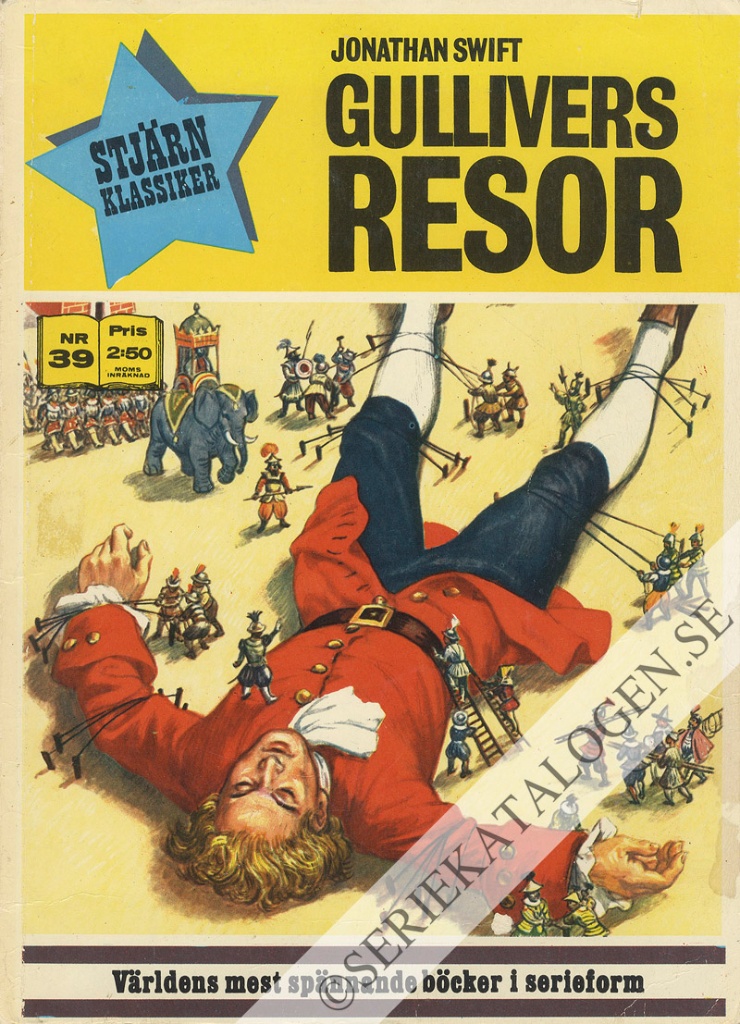 Framsida på Stjärnklassiker #39 - Gullivers resor (1972)