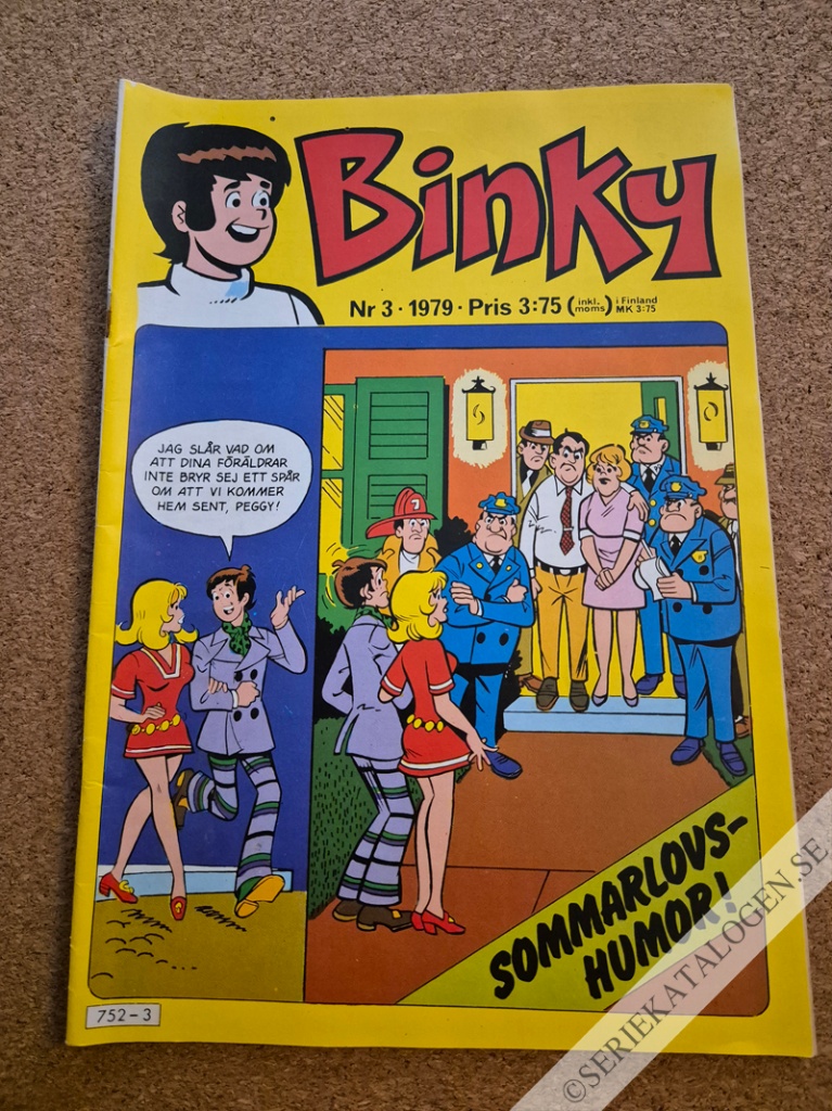 Framsida på Binky #3 (1979)