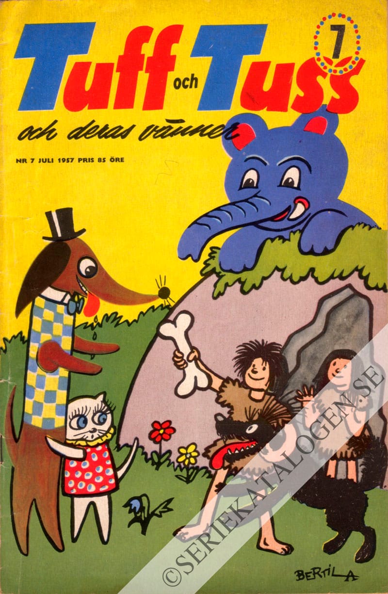 Framsida på Tuff och Tuss och deras vänner #7 (1957)
