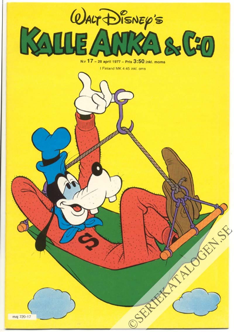 Framsida på Kalle Anka & C:o #17 (1977)