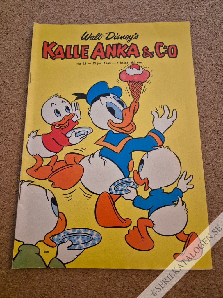 Framsida på Kalle Anka & C:o #25 (1962)