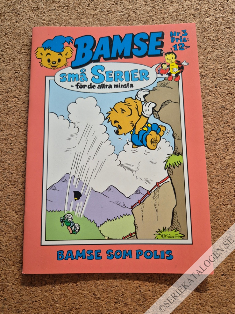 Framsida på Bamse små serier #3 - Bamse som polis (2003)