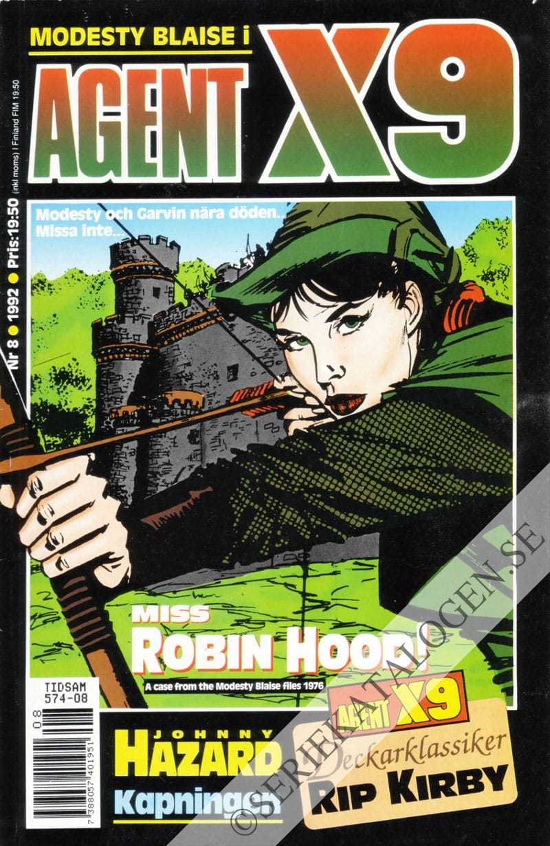 Framsida på Agent X9 #8 (1992)