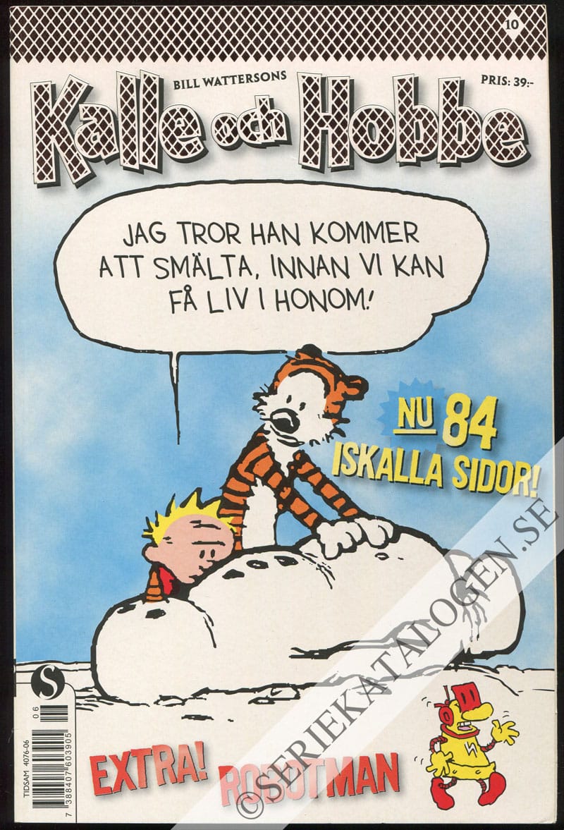 Framsida på Kalle och Hobbe #10 (2006)