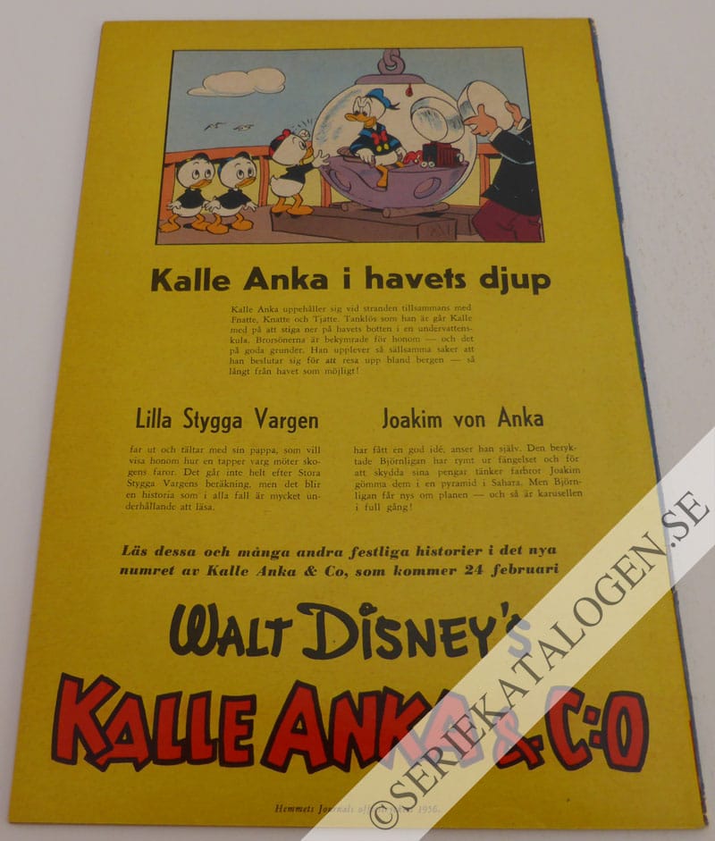 Baksida på Lilla Stygga Vargen och hans pappa (1956)