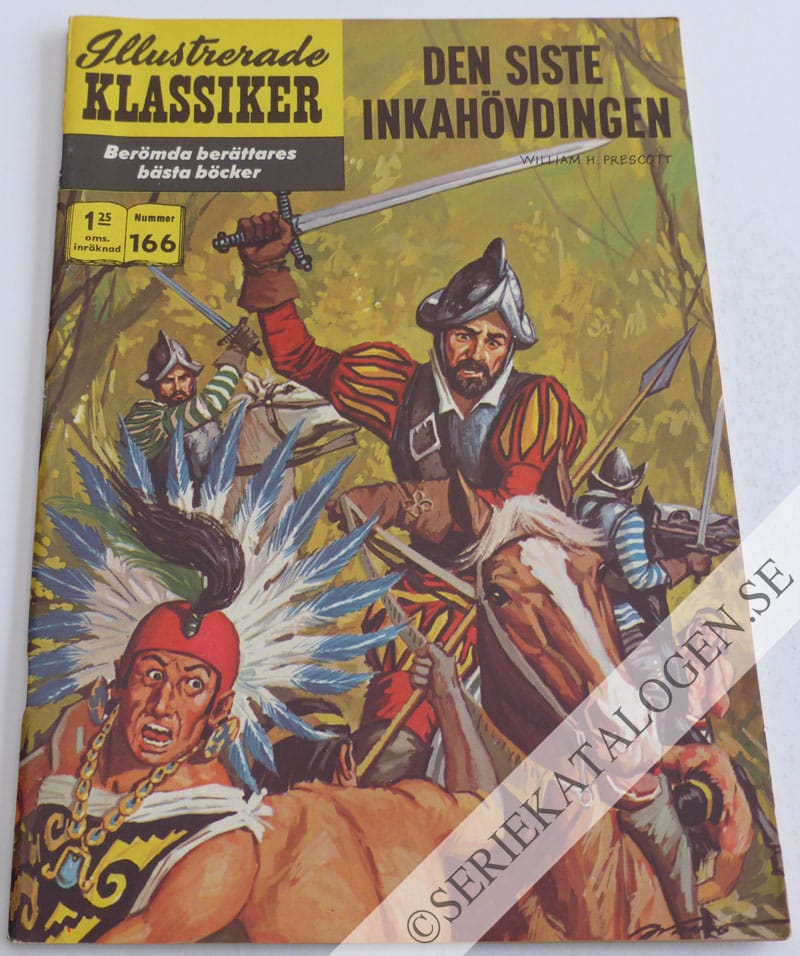 Framsida på Illustrerade Klassiker #166 - Den siste Inkahövdingen (1964)