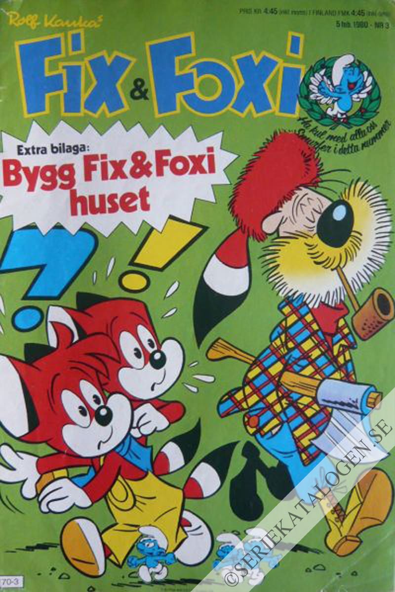 Framsida på Fix och Foxi #3 (1980)