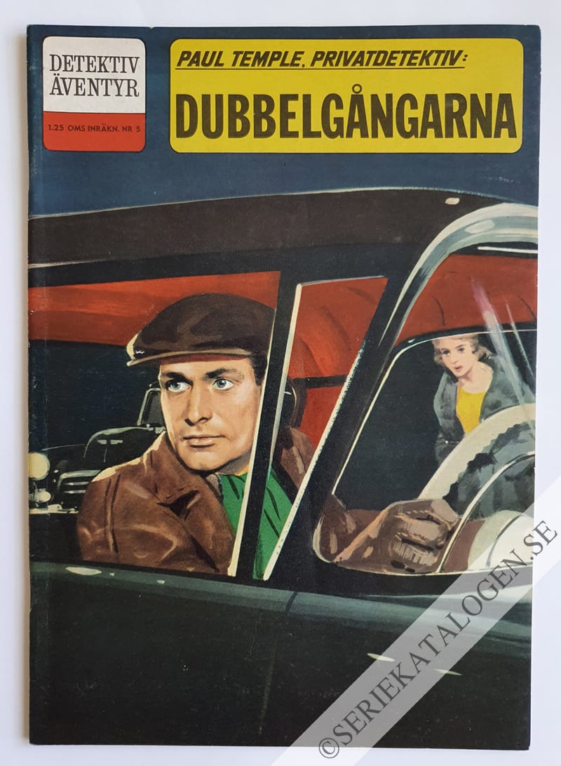 Framsida på Detektiväventyr Paul Temple, privatdetektiv: Dubbelgångarna (1962)