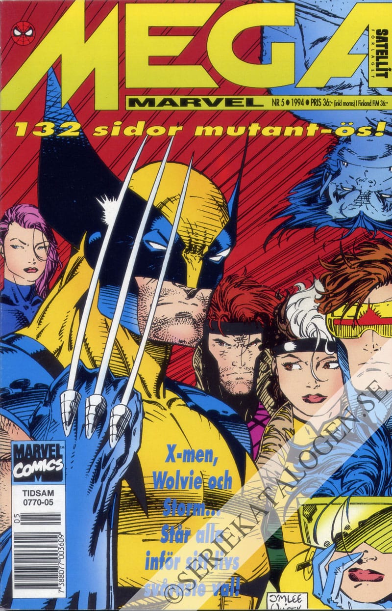 Framsida på Mega Marvel X-Men (1994)