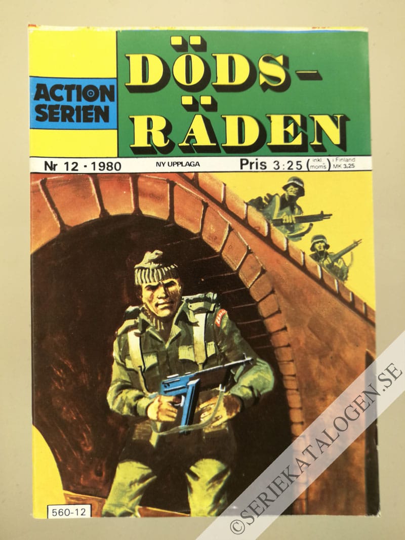 Framsida på Actionserien Dödsräden (1980)
