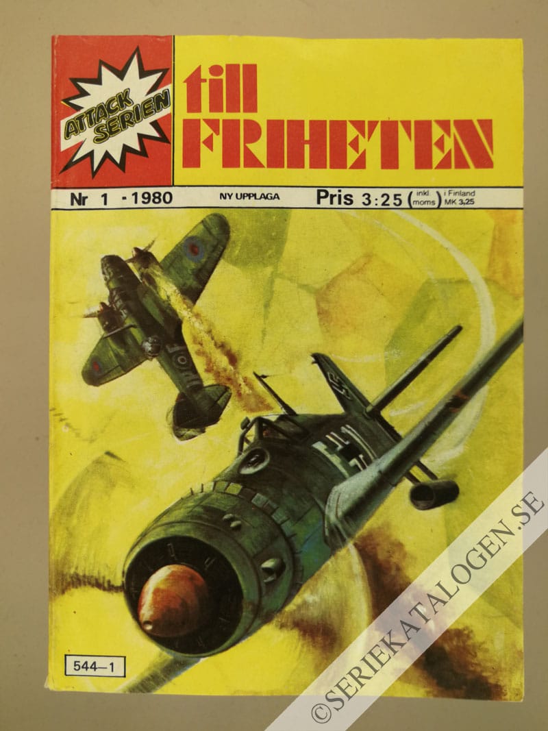 Framsida på Attackserien Till friheten (1980)