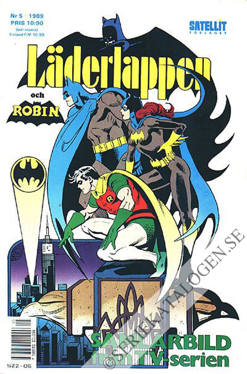 Framsida på Läderlappen och Robin #5 (1989)