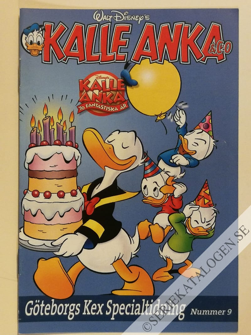 Framsida på Kalle Anka & C:o - Göteborgs Kex specialtidning #9 (2004)