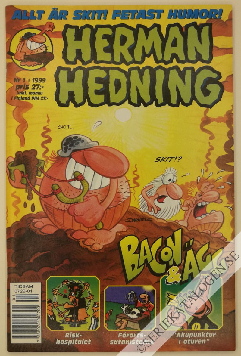Framsida på Herman Hedning #1 (1999)