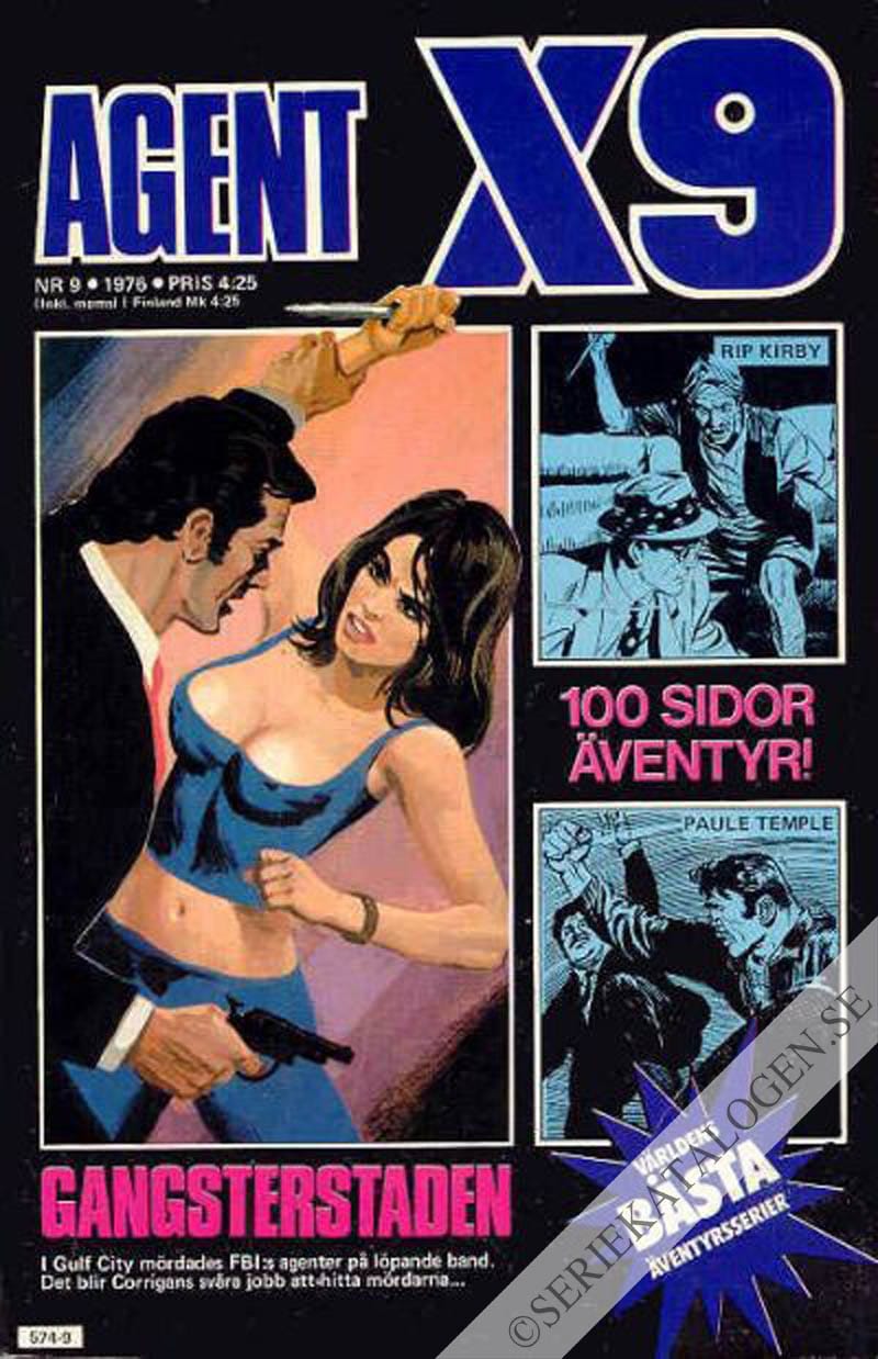 Framsida på Agent X9 #9 (1976)