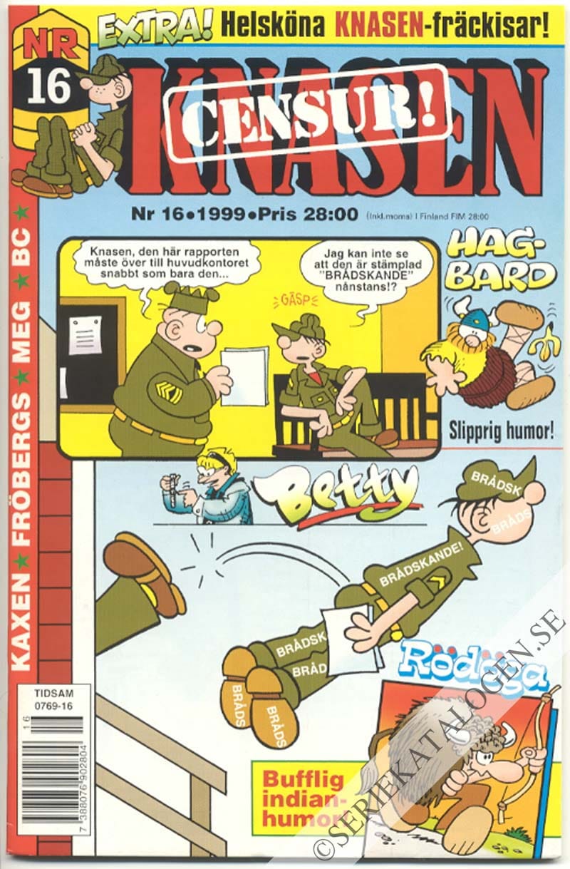 Framsida på Knasen #16 (1999)