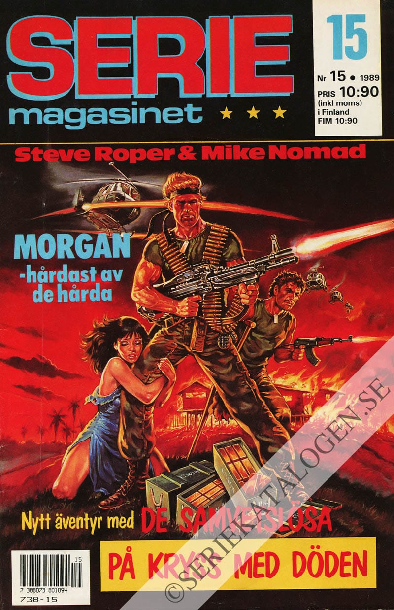Framsida på Seriemagasinet #15 (1989)