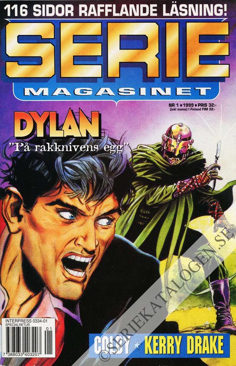 Framsida på Seriemagasinet #1 (1999)