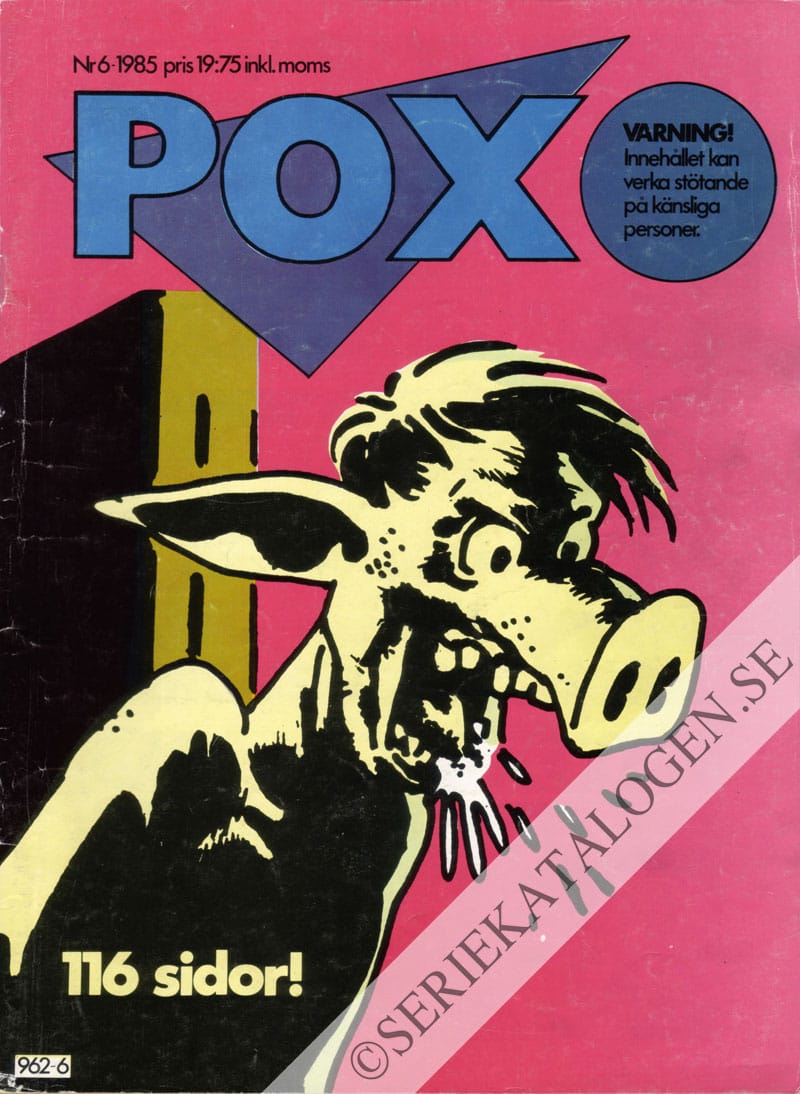Framsida på Pox #6 (1985)