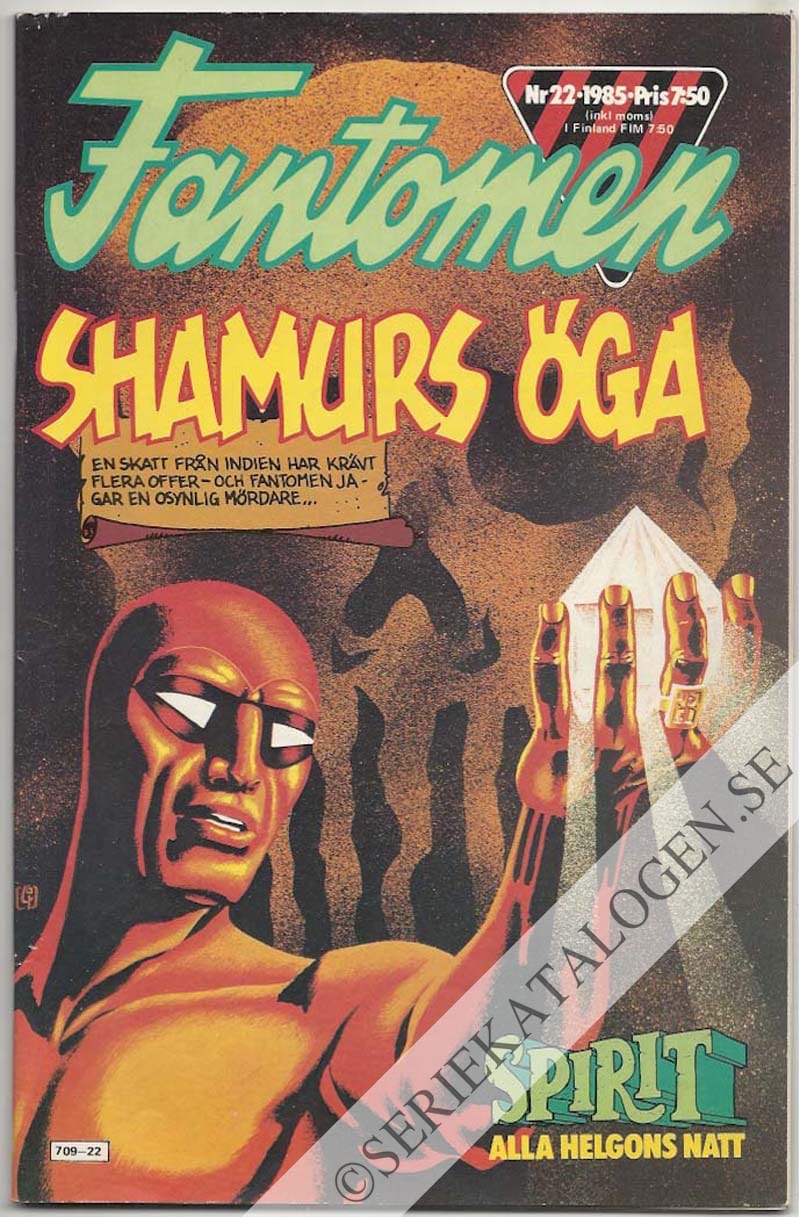Framsida på Fantomen #22 (1985)