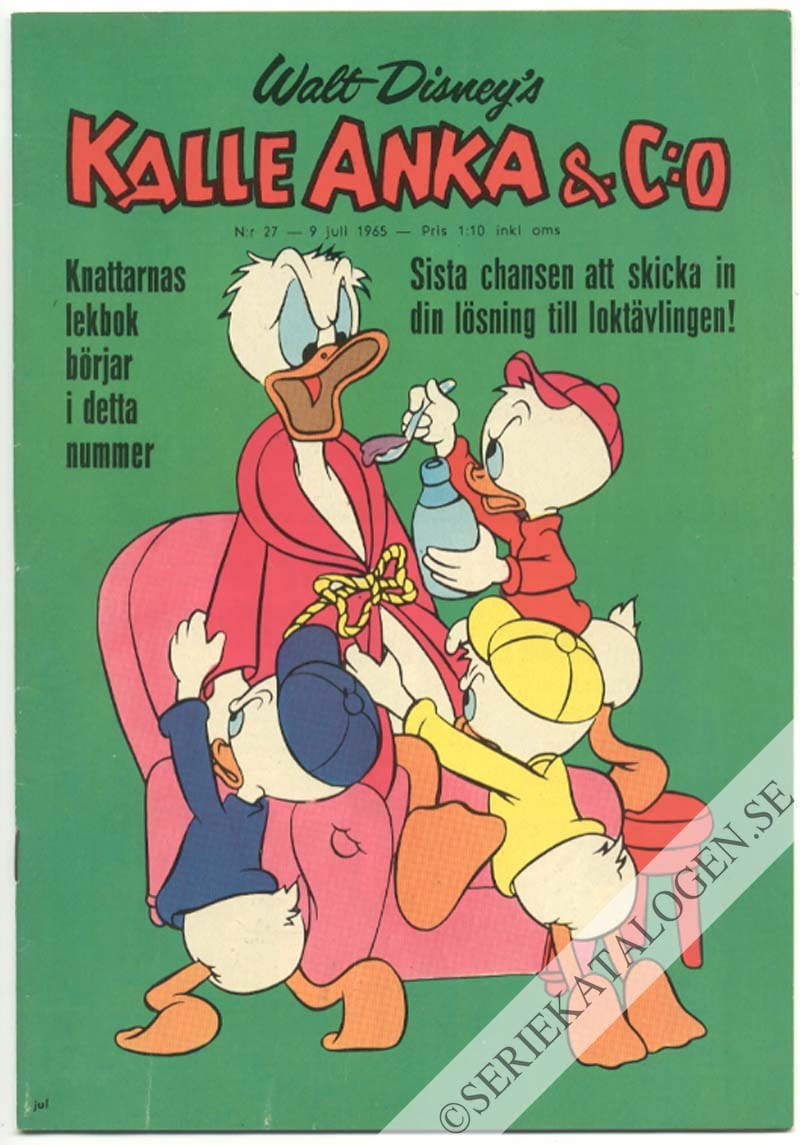 Framsida på Kalle Anka & C:o #27 (1965)