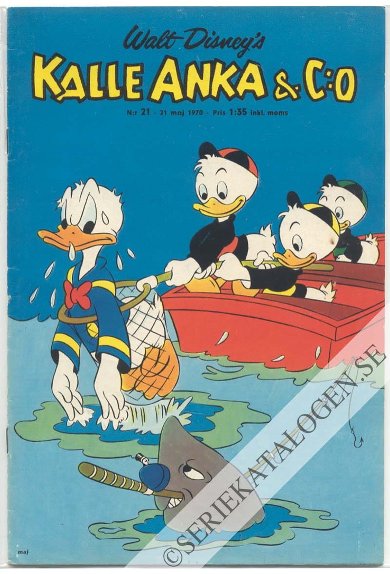Framsida på Kalle Anka & C:o #21 (1970)