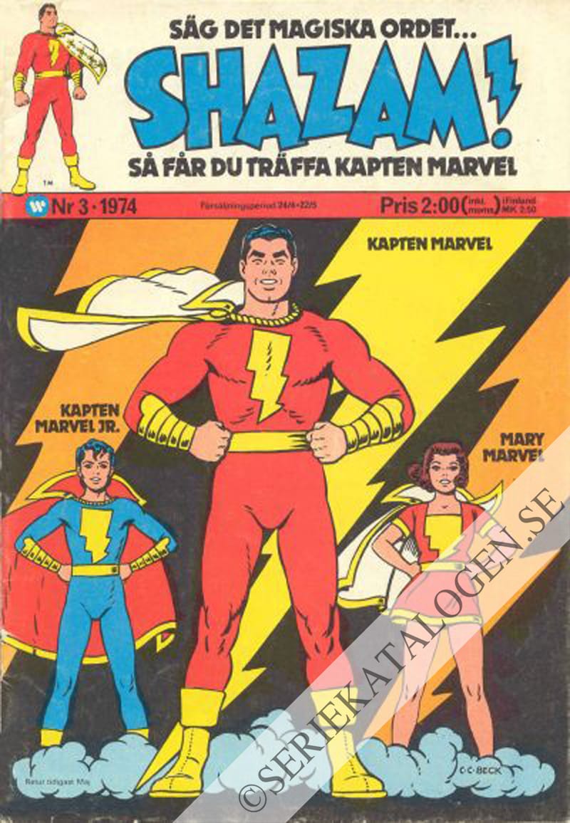 Framsida på SHAZAM! #3 (1974)