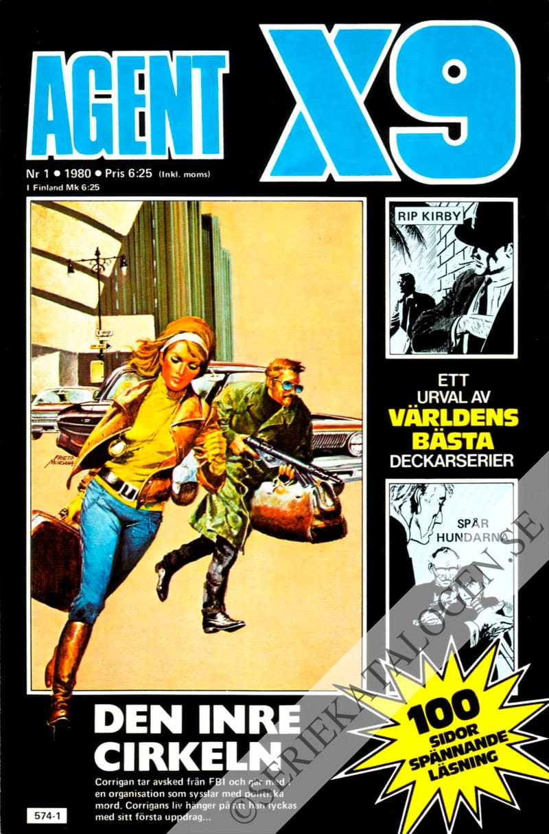 Framsida på Agent X9 #1 (1980)