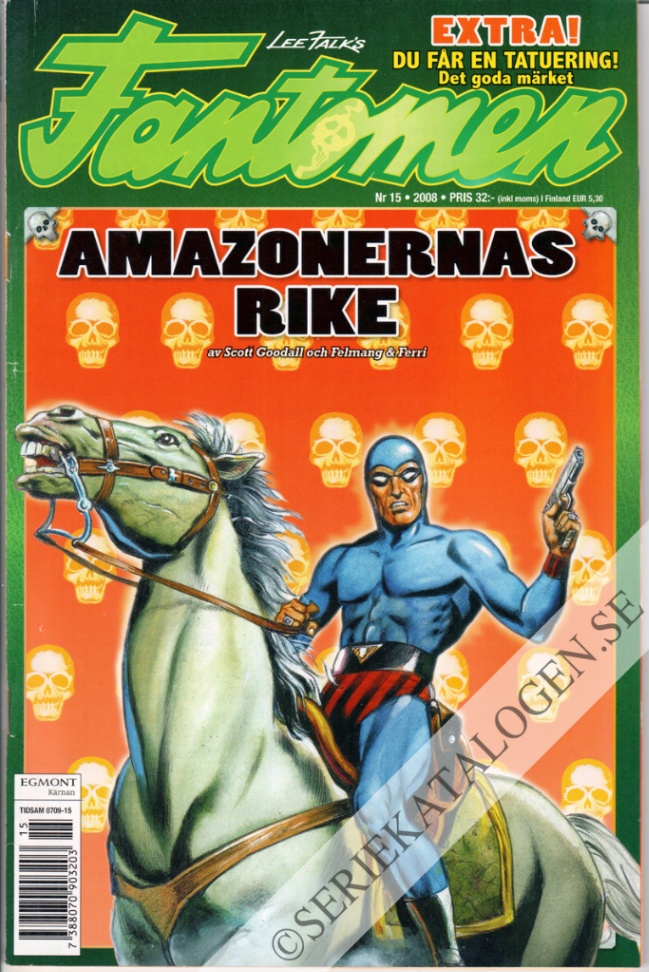Framsida på Fantomen #15 (2008)