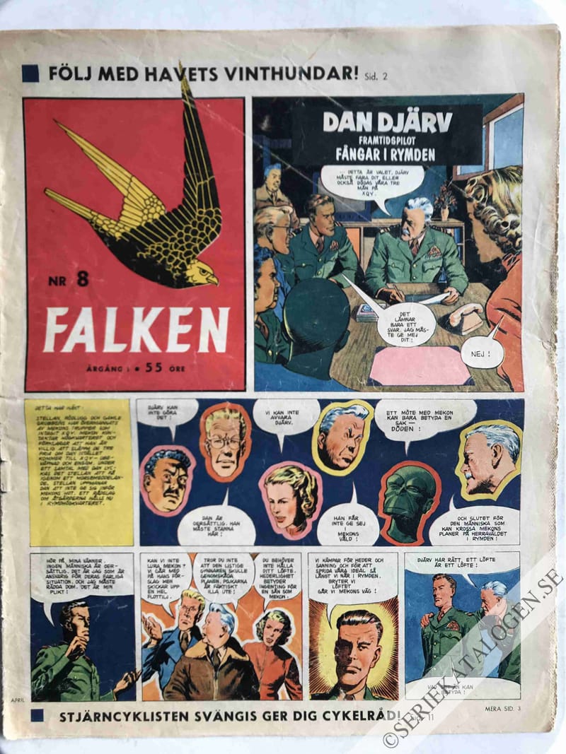 Framsida på Falken #8 (1955)