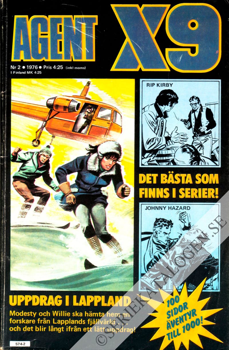 Framsida på Agent X9 #2 (1976)
