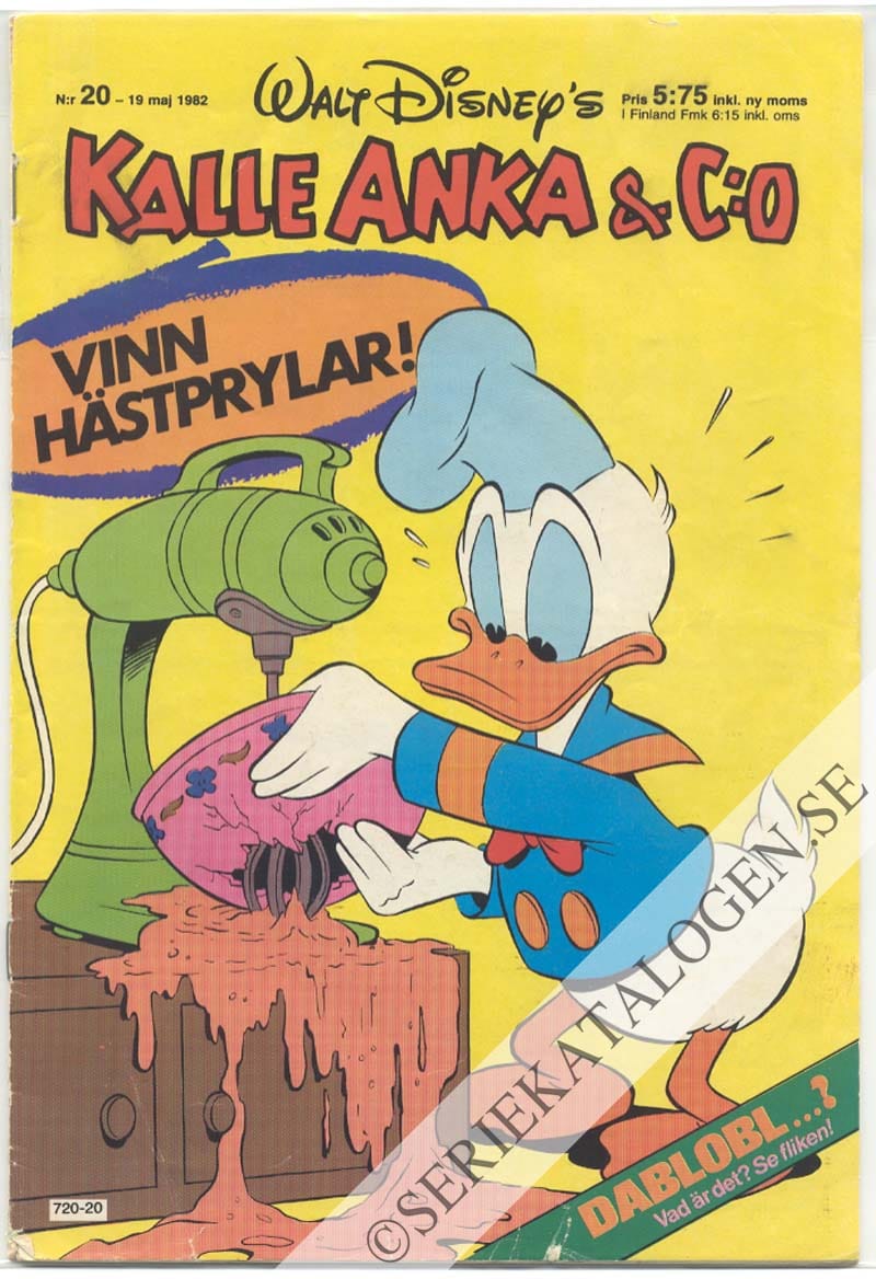 Framsida på Kalle Anka & C:o #20 (1982)