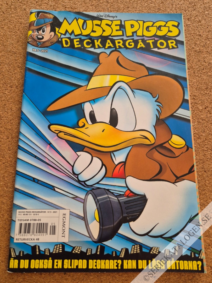Framsida på Musse Piggs deckargåtor #5 (2021)