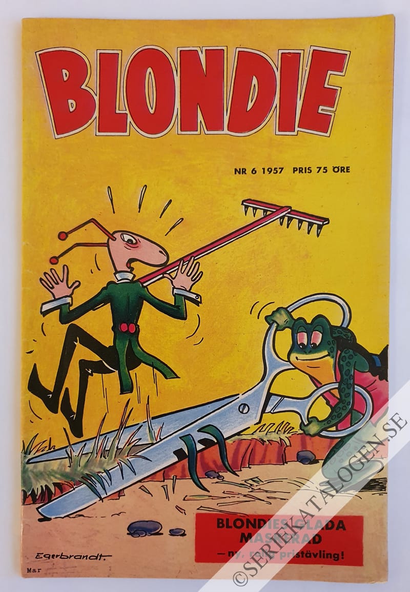 Framsida på Blondie #6 (1957)