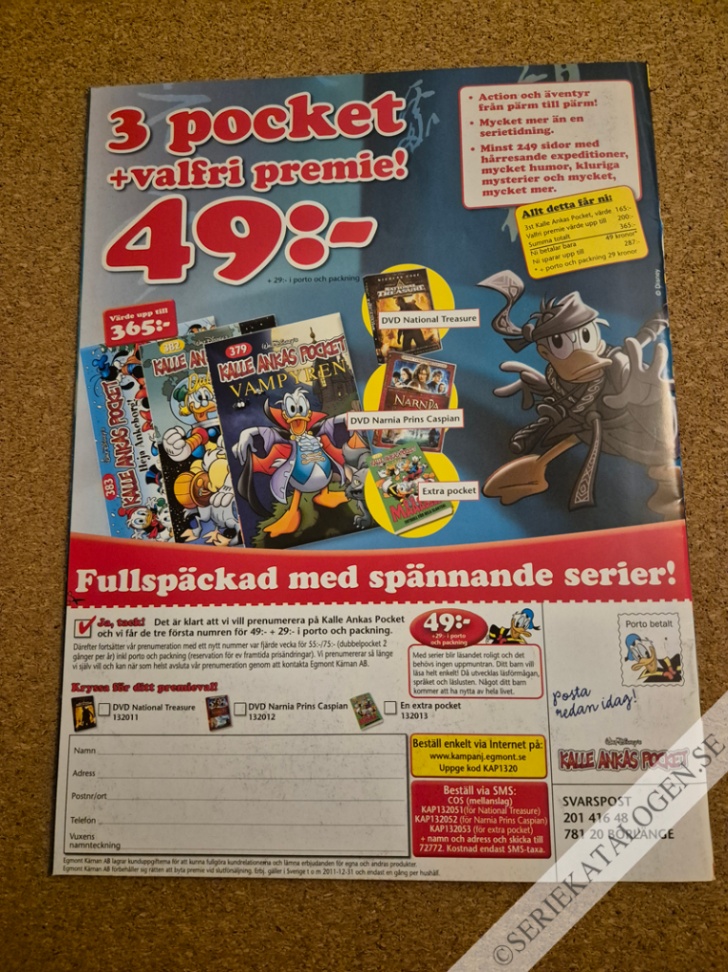 Baksida på Dracco Spin (2011)