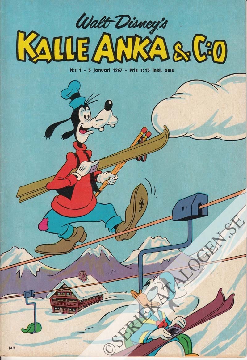 Framsida på Kalle Anka & C:o #1 (1967)