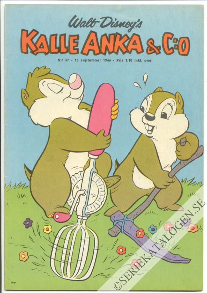 Framsida på Kalle Anka & C:o #37 (1966)