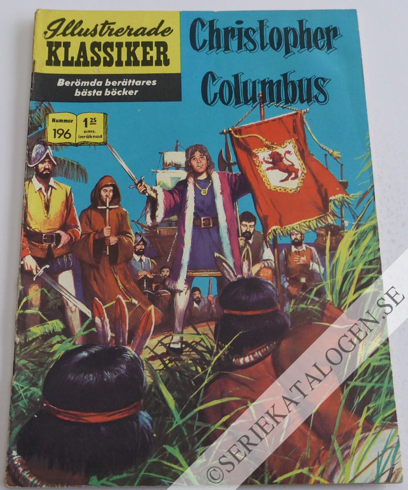 Framsida på Illustrerade Klassiker #196 - Christopher Columbus (1968)