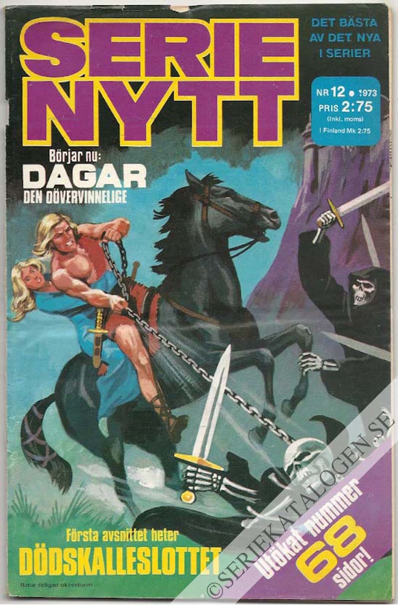 Framsida på Serie-Nytt #12 (1973)